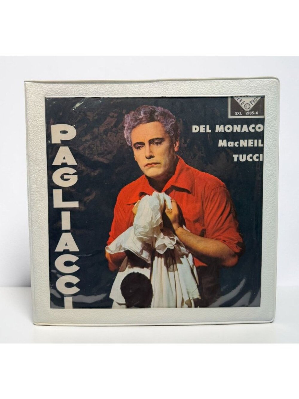 Pagliacci DECCA SXL 2085-6 2 LP Set Del Monaco Tucci Nicelli White Wallet Cover